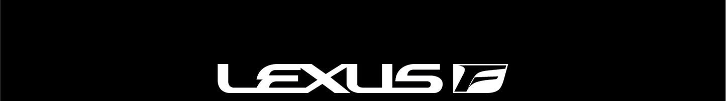 Windshield Banner Lexus F Sport and Black Background Stripe