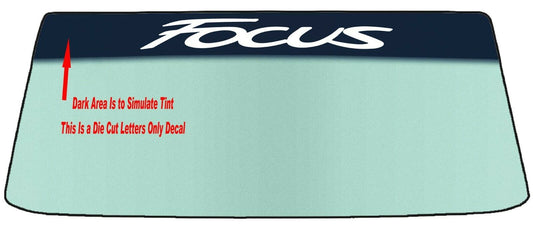 FOR FORD FOCUS VEHICLE WINDSHIELDS BANNER GRAPHIC DIE CUT VINYL DECAL