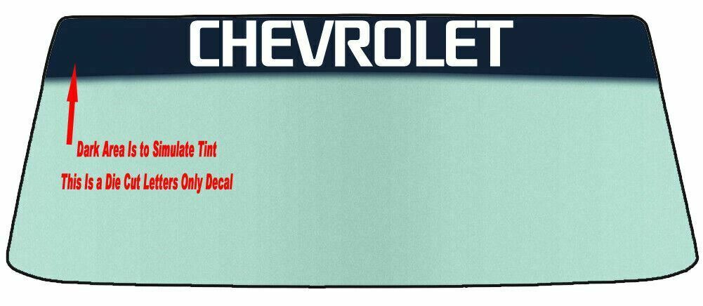 Fits A CHEVROLET Vehicle Custom Windshield Banner Graphic Die Cut Decal - Vinyl Application Tool Included