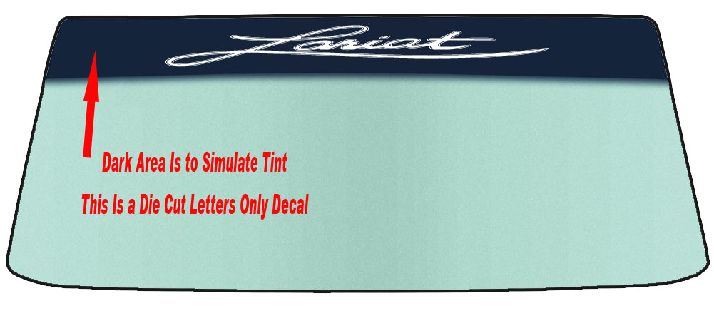 FOR LARIAT WINDSHIELDS BANNER GRAPHIC DIE CUT DECAL/STICKER VINYL DECAL (Copy)