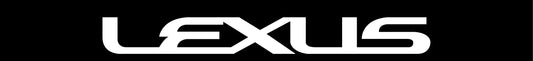 Custom Lexus 40x4.5 Windshield Banner with Black Background Graphic Decal / Sticker Vinyl Decal