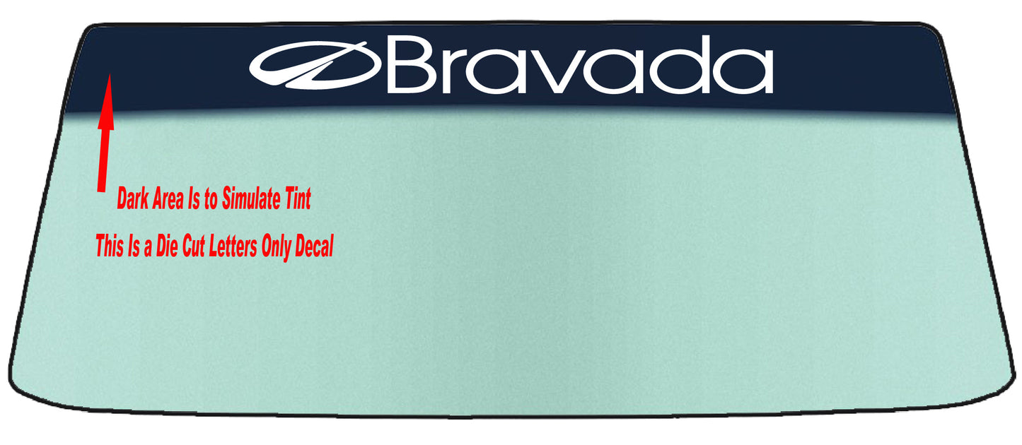 Fits A OLDS BREVADA OLDSMOBILE Vehicle Custom Windshield Banner Graphic Die Cut Decal - Vinyl Application Tool Included