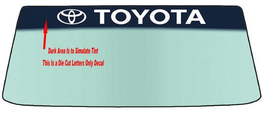 FOR TOYOTA WINDSHIELDS BANNER GRAPHIC DIE CUT DECAL/STICKER VINYL DECAL