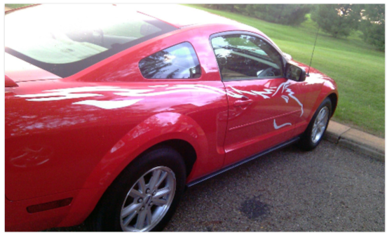 Tribal Mustang Side Graphics SET Decal Ford Dodge Chevy Stickers Stripes
